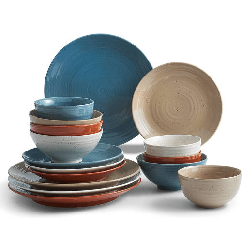 Sango Siterra Painter's Palette 16-Piece Dinnerware Set