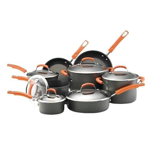Rachael Ray Classic Brights Hard Anodized Cookware Set